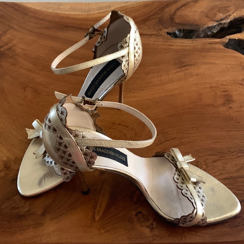 Steve Madden Luxe Gold Heels